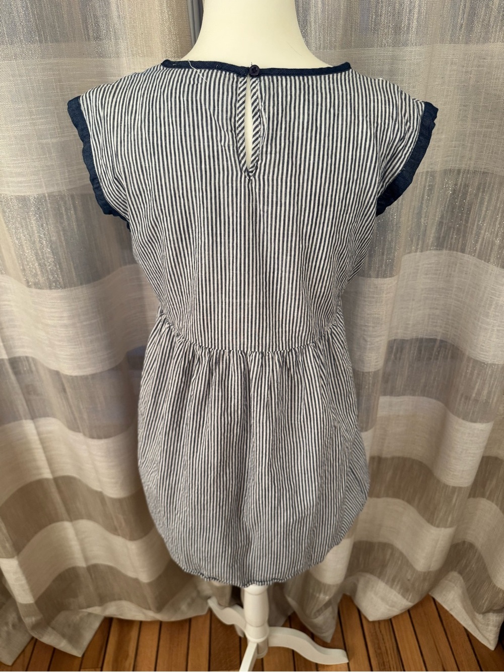 Savanna Jane Navy Embroidered Floral Sleeveless Dress - Picture 5 of 6